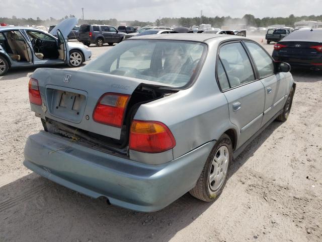 2HGEJ6619YH542695 - 2000 HONDA CIVIC BASE 青色 照片 4