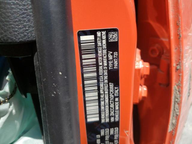 ZACCJBCT1GPC80687 - 2016 JEEP RENEGADE T ORANGE photo 10