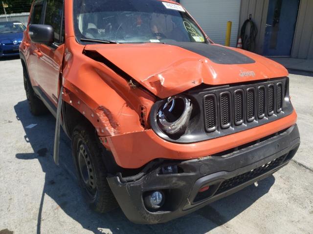 ZACCJBCT1GPC80687 - 2016 JEEP RENEGADE T ORANGE photo 9