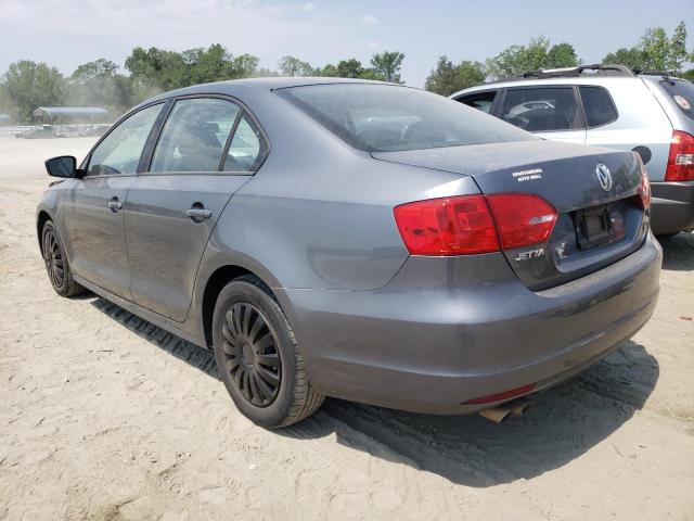 3VW2K7AJ7EM309467 - 2014 VOLKSWAGEN JETTA BASE GRAY photo 3