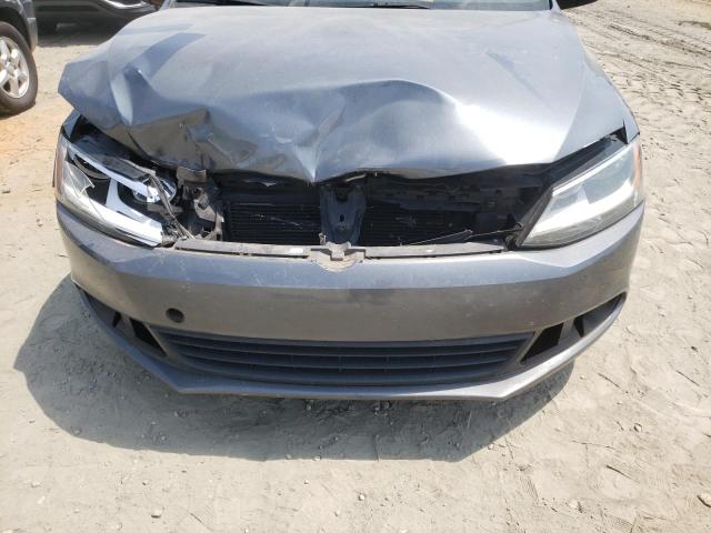 3VW2K7AJ7EM309467 - 2014 VOLKSWAGEN JETTA BASE GRAY photo 9