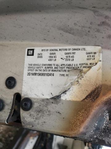 2G1WM15K969163414 - 2006 CHEVROLET MONTE CARL 银色 照片 10