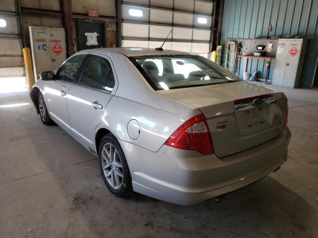 3FAHP0JG9AR311847 - 2010 FORD FUSION SEL BEIGE photo 3