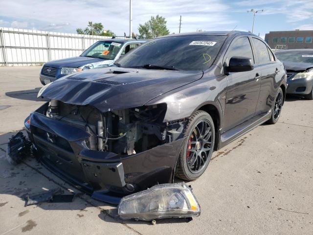 JA3AW86V88U049731 - 2008 MITSUBISHI LANCER EVO BLACK photo 2