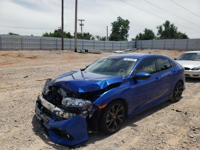 SHHFK7H42KU223051 - 2019 HONDA CIVIC SPOR BLUE photo 2