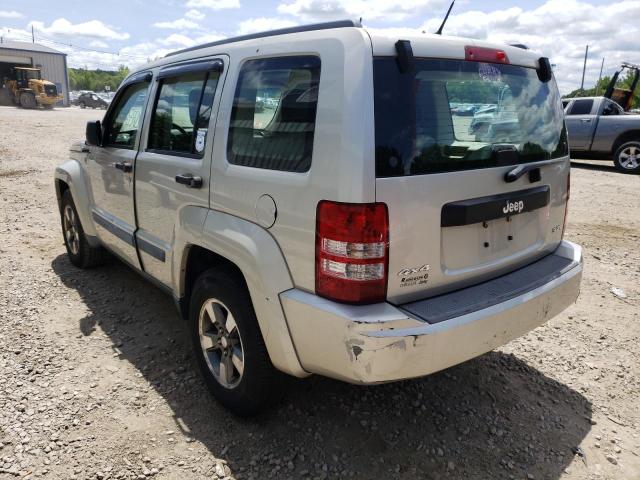 1J8GN28K88W143880 - 2008 JEEP LIBERTY SILVER photo 3