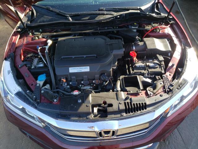 1HGCR3F80HA044119 - 2017 HONDA ACCORD EXL BURGUNDY photo 7