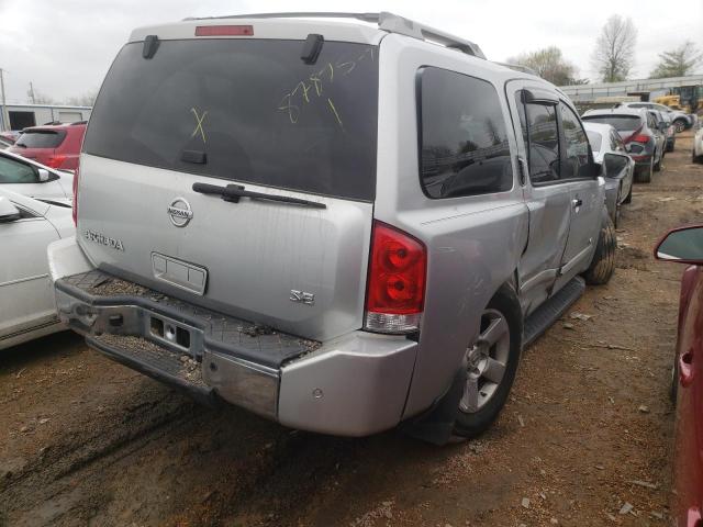 5N1AA08A35N715259 - 2005 NISSAN ARMADA SE SILVER photo 4