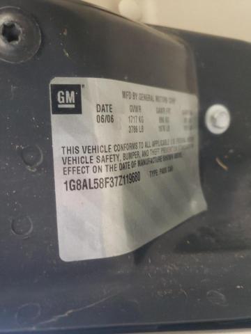 1G8AL58F37Z119680 - 2007 SATURN ION LEVEL 3  photo 10