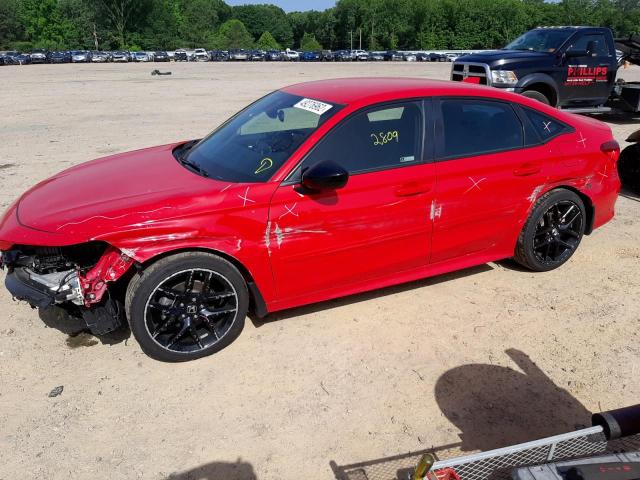 2HGFE2F52NH571116 - 2022 HONDA CIVIC SPOR RED photo 9