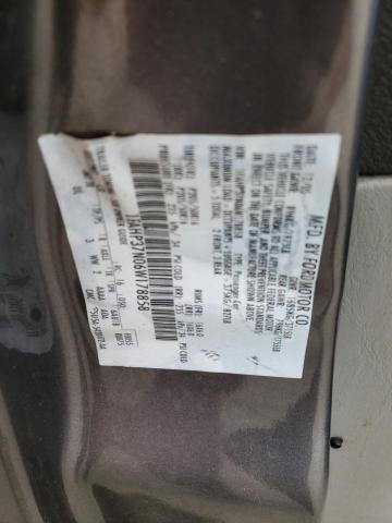 1FAHP37N06W178858 - 2006 FORD FOCUS ZX5 GRAY photo 10