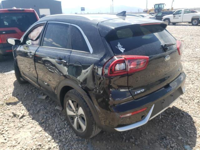 KNDCC3LC4H5037286 - 2017 KIA NIRO BLACK photo 3