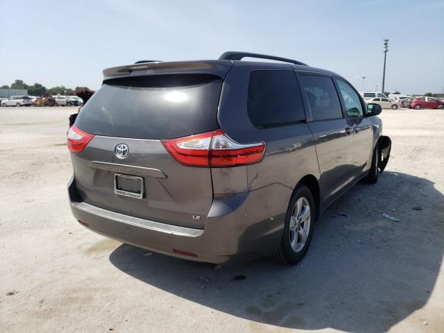 5TDKK3DC9FS605357 - 2015 TOYOTA SIENNA LE GRAY photo 4