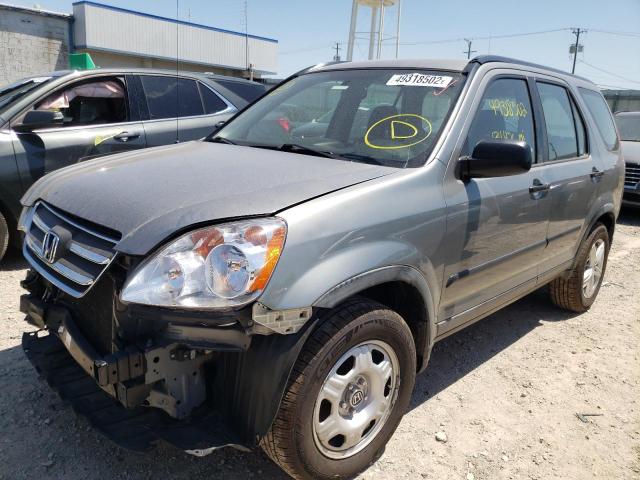 JHLRD68555C011695 - 2005 HONDA CR-V SILVER photo 2