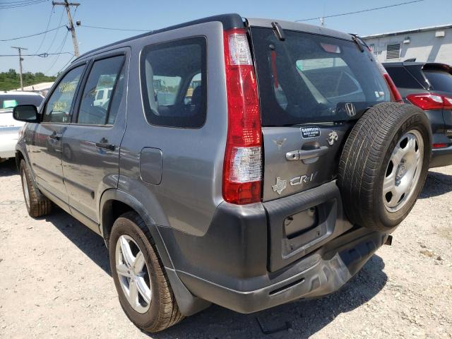 JHLRD68555C011695 - 2005 HONDA CR-V SILVER photo 3