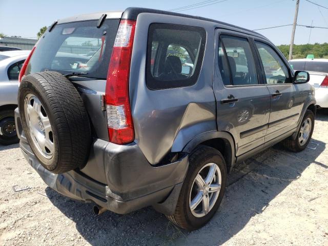 JHLRD68555C011695 - 2005 HONDA CR-V SILVER photo 4