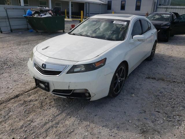 19UUA8F51EA005405 - 2014 ACURA TL TECH WHITE photo 2