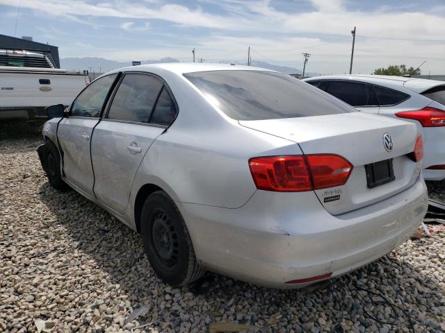 3VW2K7AJ9DM252364 - 2013 VOLKSWAGEN JETTA BASE SILVER photo 3