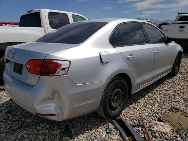 3VW2K7AJ9DM252364 - 2013 VOLKSWAGEN JETTA BASE SILVER photo 4