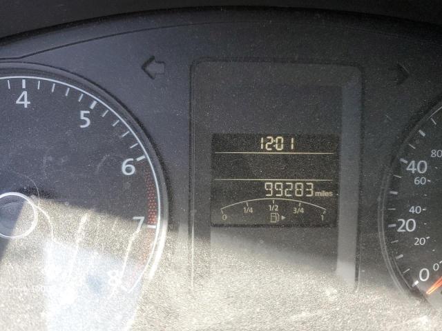 3VW2K7AJ9DM252364 - 2013 VOLKSWAGEN JETTA BASE SILVER photo 8