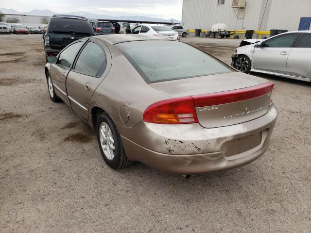 2B3HD46R02H103729 - 2002 DODGE INTREPID GOLD photo 3