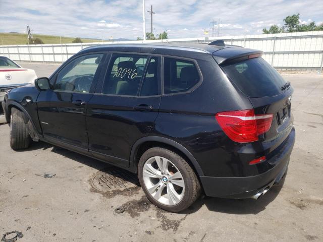 5UXWX7C57E0E81119 - 2014 BMW X3 XDRIVE3 BLACK photo 3