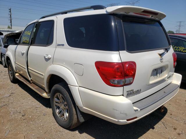 5TDBT48A76S270529 - 2006 TOYOTA SEQUOIA WHITE photo 3