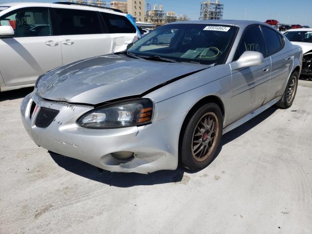 2G2WR524841363528 - 2004 PONTIAC GRAND PRIX ვერცხლისფერი ფოტო 2