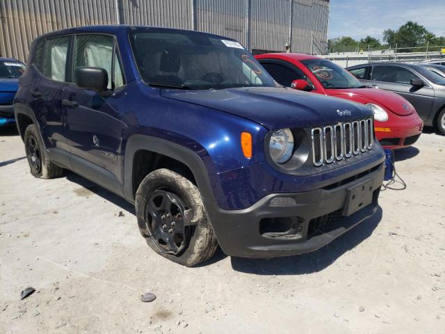 ZACCJBAB3JPJ58329 - 2018 JEEP RENEGADE S BLUE photo 1