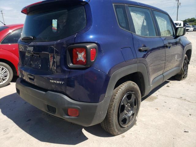 ZACCJBAB3JPJ58329 - 2018 JEEP RENEGADE S BLUE photo 4