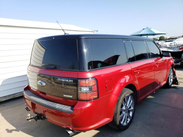 2FMHK6DT8CBD17592 - 2012 FORD FLEX BURGUNDY photo 4
