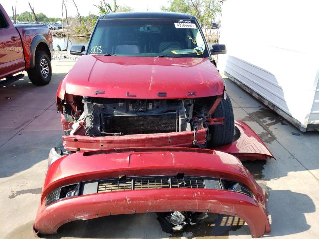 2FMHK6DT8CBD17592 - 2012 FORD FLEX BURGUNDY photo 9