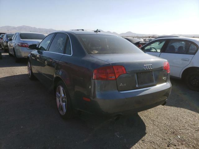 WAUDF78E27A149052 - 2007 AUDI A4 2.0T QU GRAY photo 3