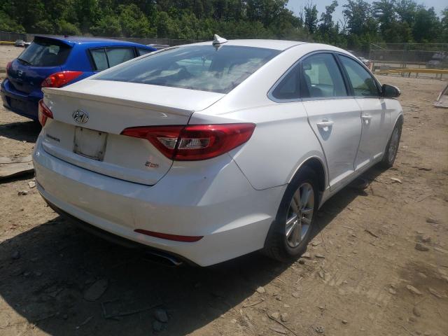 5NPE24AA9FH146116 - 2015 HYUNDAI SONATA ECO WHITE photo 4