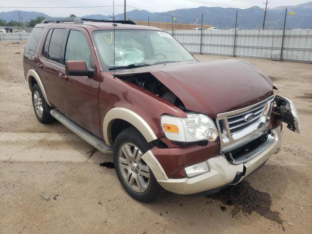 1FMEU7EE5AUA90209 - 2010 FORD EXPLORER E BURGUNDY photo 1