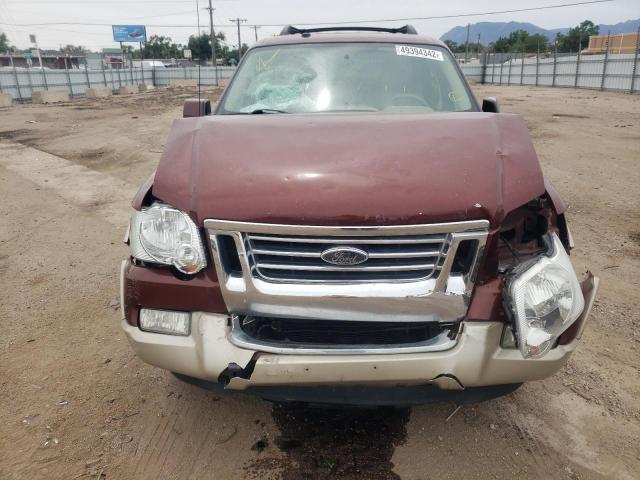 1FMEU7EE5AUA90209 - 2010 FORD EXPLORER E BURGUNDY photo 9