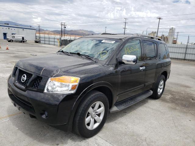 5N1AA08DX8N607297 - 2008 NISSAN ARMADA SE BLACK photo 2