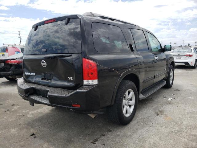 5N1AA08DX8N607297 - 2008 NISSAN ARMADA SE BLACK photo 4