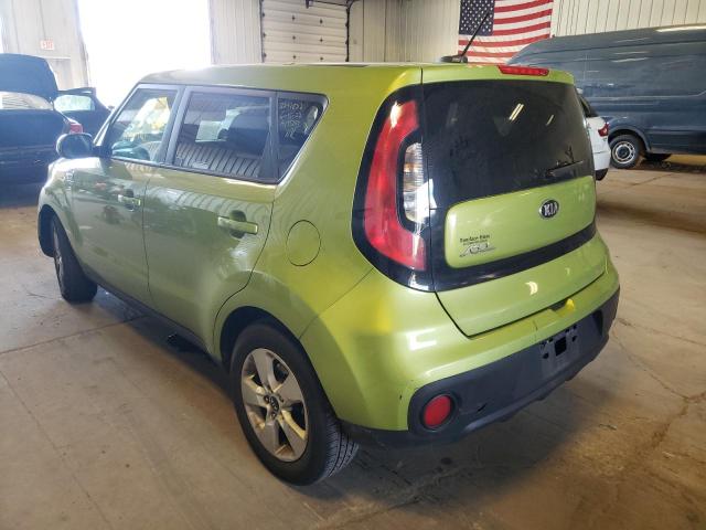 KNDJN2A20J7902738 - 2018 KIA SOUL GREEN photo 3