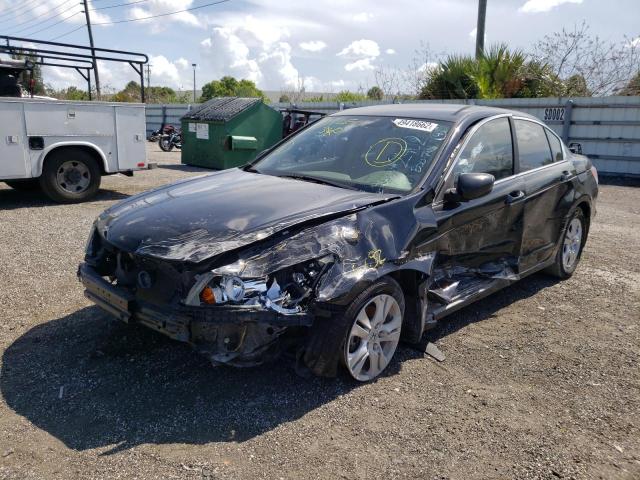 1HGCP26488A132462 - 2008 HONDA ACCORD BLACK photo 2