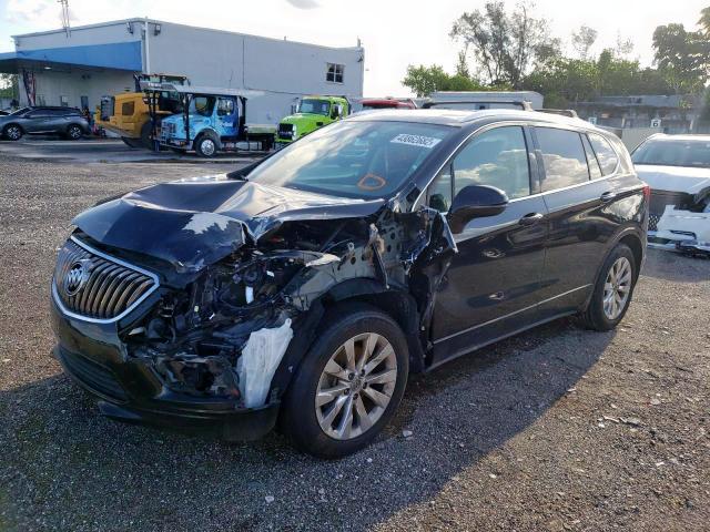 LRBFXBSAXHD044100 - 2017 BUICK ENVISION E BLACK photo 2