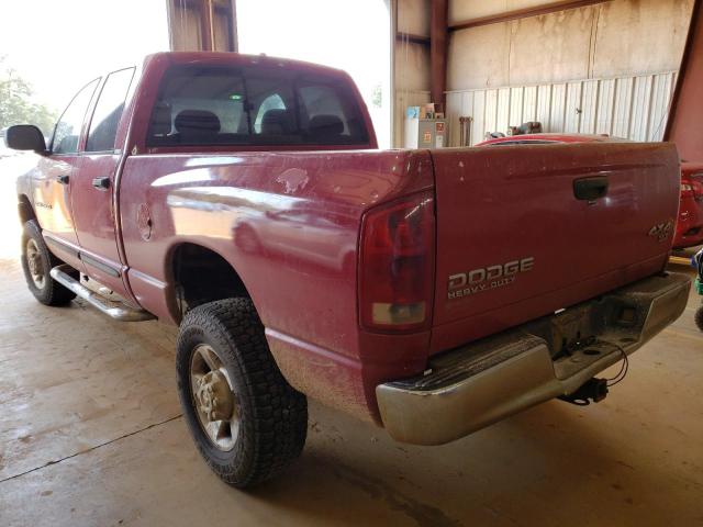 3D7KU28C24G213594 - 2004 DODGE RAM 2500 S RED photo 3