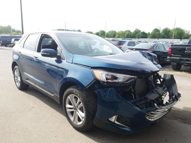 2FMPK4J90LBA41370 - 2020 FORD EDGE SEL BLUE photo 1