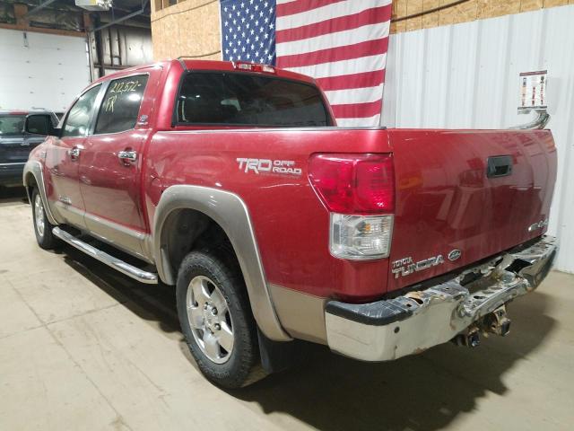 5TFHW5F12BX172796 - 2011 TOYOTA TUNDRA CRE RED photo 3