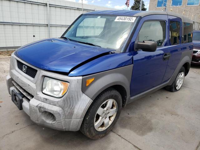 5J6YH286X4L005785 - 2004 HONDA ELEMENT EX BLUE photo 2