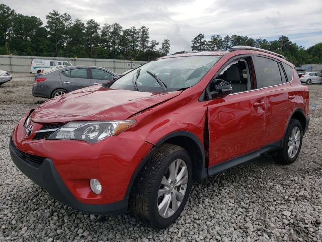 2T3YFREV9EW091718 - 2014 TOYOTA RAV4 LIMIT RED photo 2