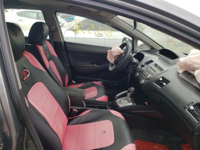 2HGFA16619H327574 - 2009 HONDA CIVIC LX-S Сұр фото 5