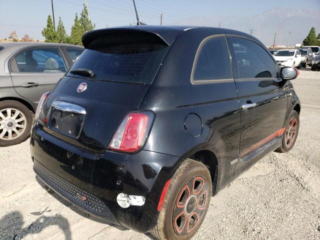 3C3CFFGE4GT201580 - 2016 FIAT 500 ELECTR BLACK photo 4