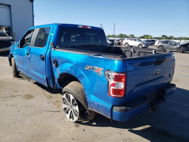 1FTEW1EP0KFC06533 - 2019 FORD F150 SUPER BLUE photo 3