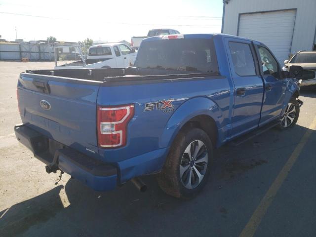 1FTEW1EP0KFC06533 - 2019 FORD F150 SUPER BLUE photo 4